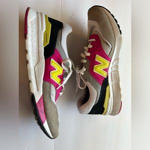 New Balance Women's Sneakers in Pink, Yellow, Gray, Black